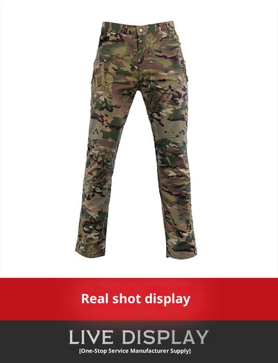 Pantalones Cargo Rectos Transpirables Resistentes a Rasguños con Múltiples Bolsillos - Image 12