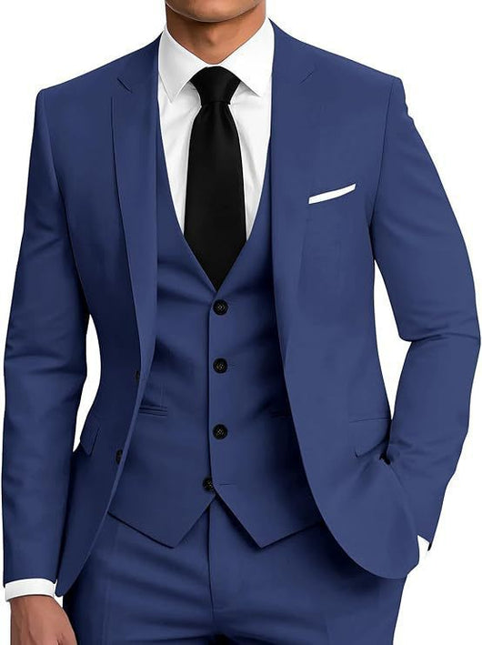 Traje de Negocios Tres Piezas con Botones Dobles para Hombre - Image 17