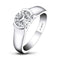 Anillo de Plata 925 con Diamante SONA de 2 Quilates para Mujer