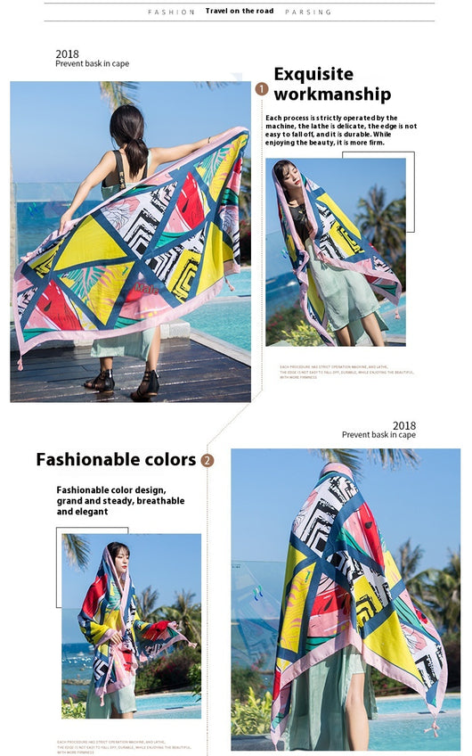 Bufanda Étnica Larga Estilo Coreano para Verano y Otoño - Image 45