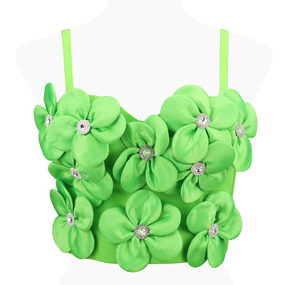 Top Bandeau Floral con Brillantes Dopamina - Image 6