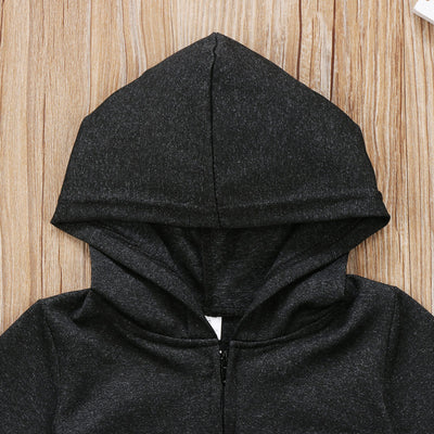 Sudadera Manga Larga Negra Sólida Premium - Image 6