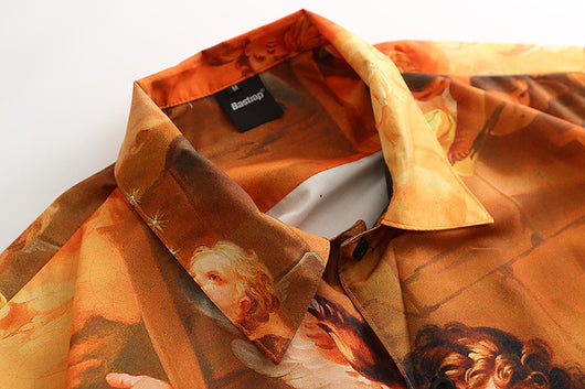 Camisa Casual Hombre con Estampado Artístico Óleo Completo - Image 8