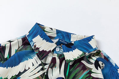 Camisa Estampada Loro Vintage para Hombre - Image 17