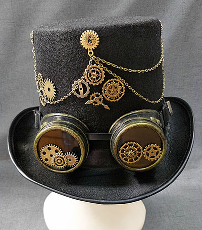 Gafas de Engranaje con Sombrero Jazz Retro - Image 5