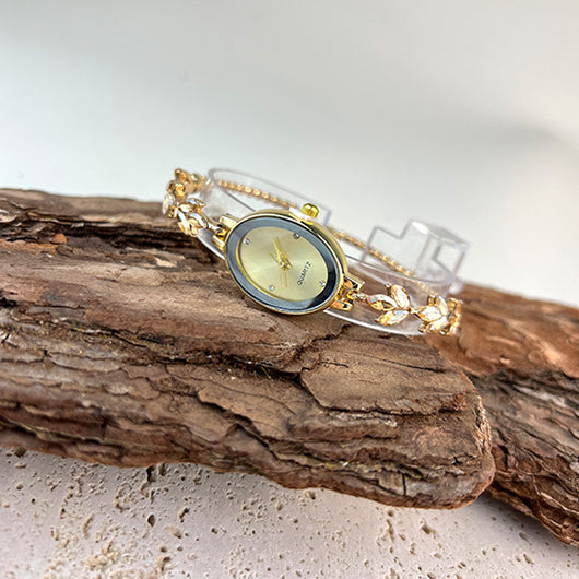 Reloj Pulsera Ovalado de Lujo Retro - Cuarzo de Alta Gama para Mujer - Image 18