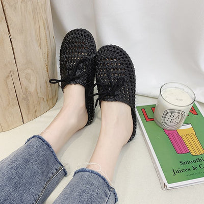 Pantuflas Retro Playeras Baotou de Medio Talón - Image 12