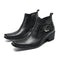 Botas Altas Casuales de Cuero para Hombre - Estilo Retro Trendy