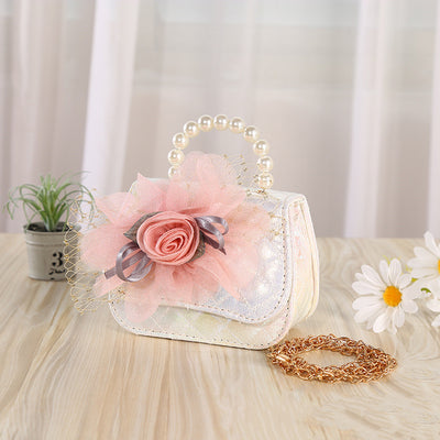 Bolso Bandolera Tejido con Perlas Floral - Image 11