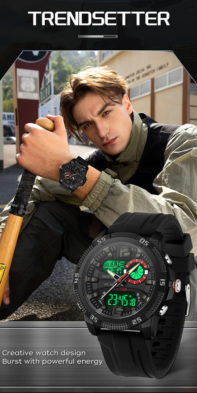 Reloj Deportivo Electrónico SANDA con Alarma y Luz Nocturna para Hombre - Image 20