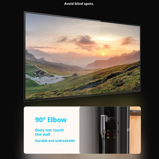 Cable de Audio Óptico Digital con Codo de 90° para TV y Barra de Sonido - Image 2
