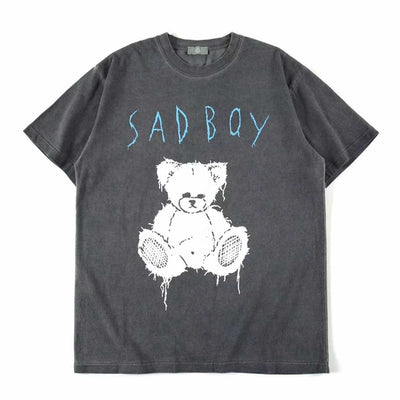 Camiseta Hombre Estampado Oso Vintage Desgastado - Image 13