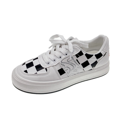 Zapatillas Retro Cuadros Plataforma Alto - Image 6