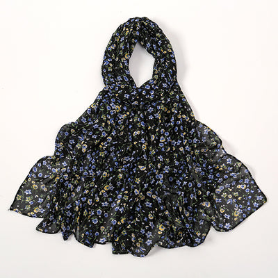 Pañuelo Ligero de Gasa Estampado Floral para Primavera y Verano - Image 18