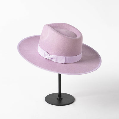 Sombrero de Lana Retro Jazz con Lazo y Corona Elegante - Image 17