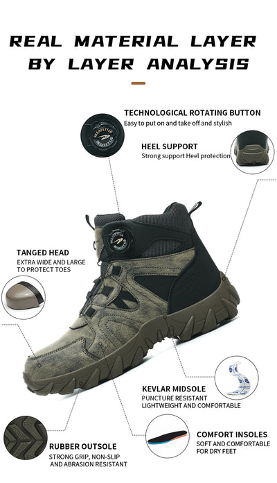 Botas de Trabajo Ligeras, Cómodas y de Seguridad para Hombre - Image 12