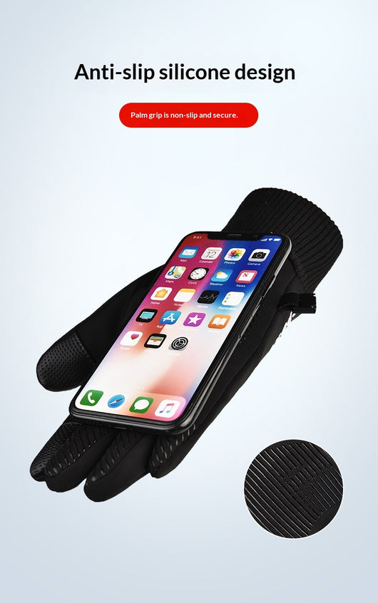 Guantes de Ciclismo para Hombre con Forro Polar para Pantalla Táctil y Conducción - Image 26