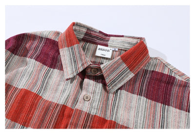Camisa Retro Holgada de Manga Larga a Rayas - Image 10