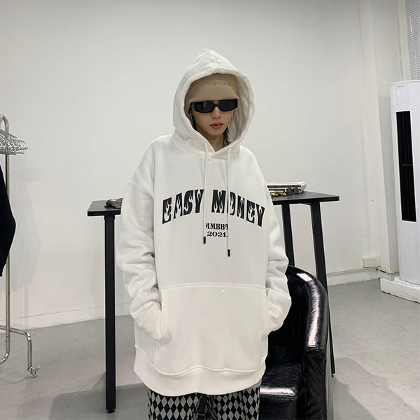 Sudadera Hip Hop Retro con Estampado Fleece para Mujer - Image 4