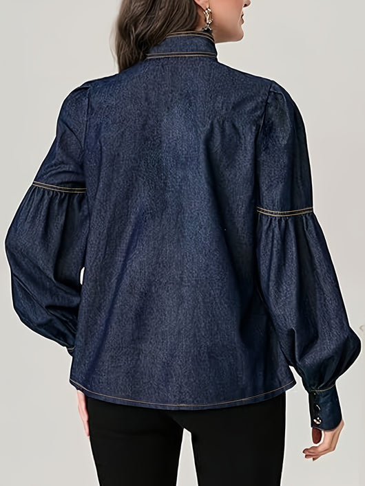 Suéter Cuello Alto con Moño Elegante para Mujer - Image 7