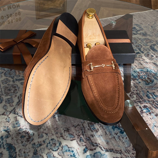 Mocasines de Ante con Herraje Horsebit para Hombre - Image 2