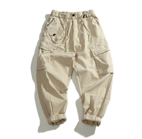 Pantalones Cargo Sueltos con Múltiples Bolsillos y Efecto Desgastado - Image 12