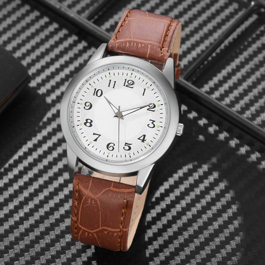 Reloj de Cuarzo para Hombre con Correa de Cuero - Image 3