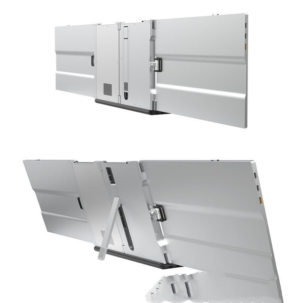Monitor Portátil Ultrafino 14 Pulgadas Triple Pantalla con Diseño Metálico