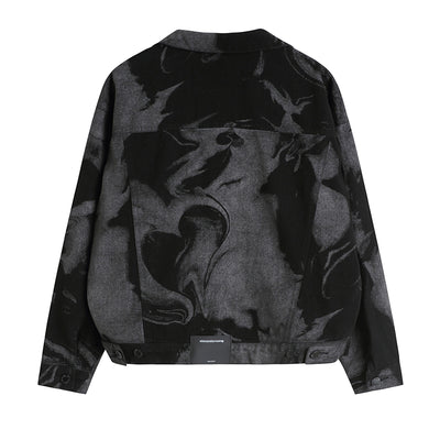 Chaqueta Denim Suelta Tie Dye Manga Larga Versátil para Mujer - Image 13