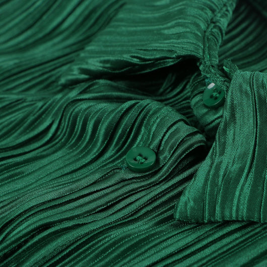 Blusa Suelta con Pliegues y Costuras de Contraste - Image 9