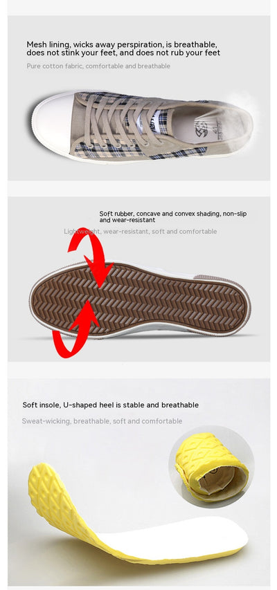 Tenis Casuales de Lona Ligeros con Aumento de Altura para Hombres - Image 12