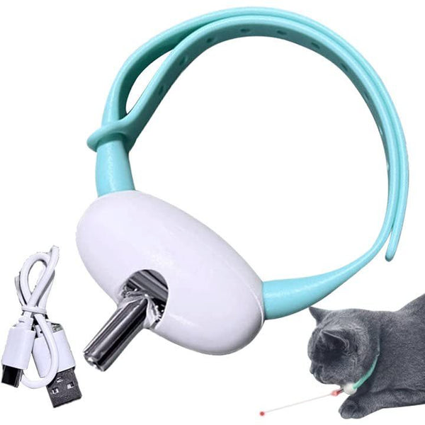 Collar Inteligente para Gatos con Láser y Carga USB