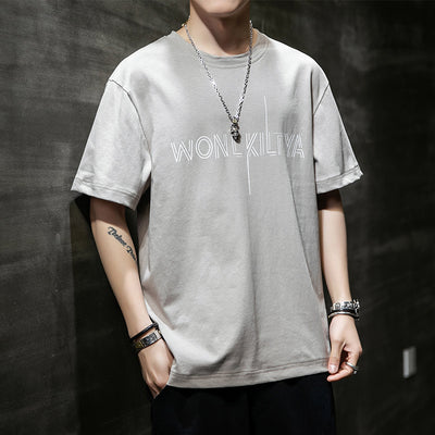 Playera Masculina Estampada de Manga Corta