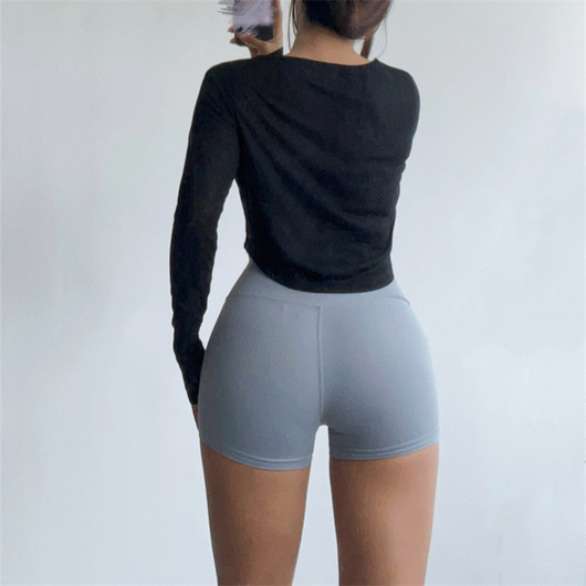 Conjunto de Yoga con Botones - Traje Deportivo Corto - Image 11
