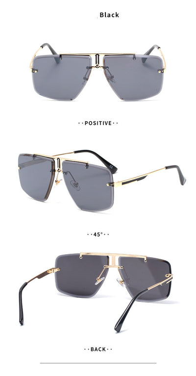 Gafas de Sol Cuadradas sin Marco para Hombre - Image 10