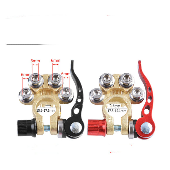 Conector Rápido de Batería Automotriz con Pinza de Latón Reforzado