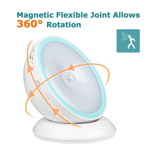 Luz Nocturna LED con Sensor de Movimiento 360° - Recargable para Dormitorio y Pasillos - Image 3