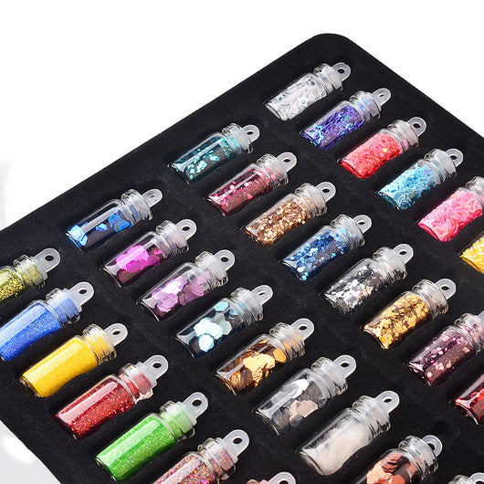 Botella de Vidrio con Glitter para Decoración de Uñas y Joyería - Image 11