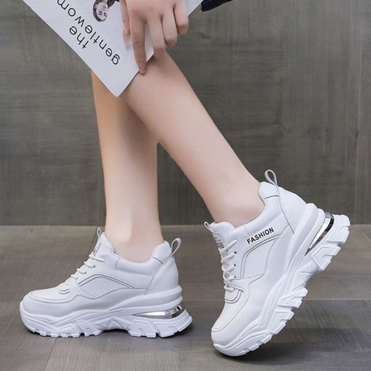 Zapatillas Deportivas Mujer Invierno con Forro Polar y Aumento de Altura - Image 12