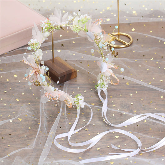 Corona de Flores de Seda para Novia y Damas de Honor - Image 11