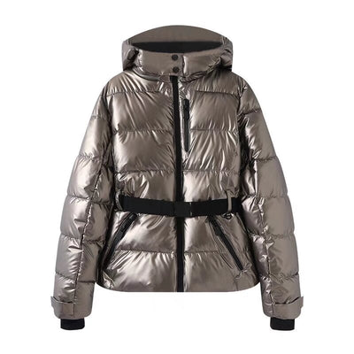 Chaqueta Acolchada Reductora con Cinturón para Mujer - Image 16