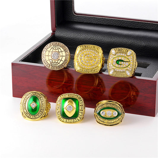 Anillo Conmemorativo Green Bay Packers - Juego de 6 Años