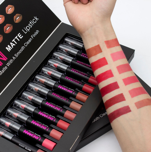 Set de Labiales Mate Aterciopelados Resistentes al Agua de Larga Duración - Image 5