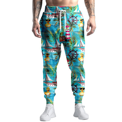 Pantalones de Chándal Estampado Digital Graffiti Colorido Corte Recto - Image 13