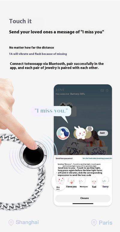 Pulsera Inteligente Inductiva para Parejas con Control Remoto - Image 9