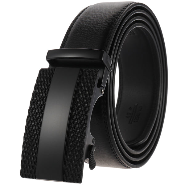 Cinturón de Cuero para Hombre con Hebilla Automática Ajustable
