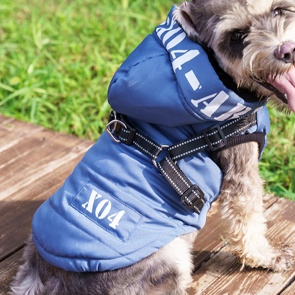 Abrigo Impermeable para Perros con Forro Polar y Capucha
