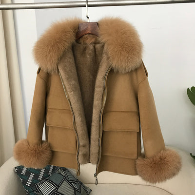 Abrigo de Lana Reversible Grueso para Otoño e Invierno - Image 26