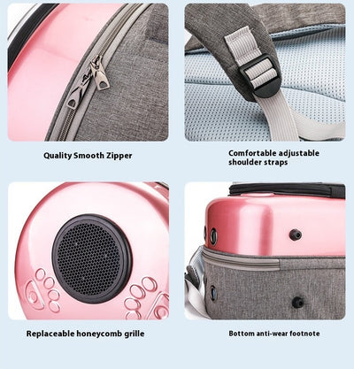 Mochila Transportadora Transparente para Mascotas con Cápsula Espacial - Image 37