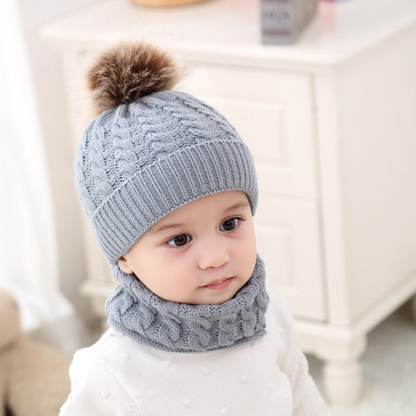 Gorro de Lana Cálido para Bebé y Niños - Tejido Abrigador Invierno
